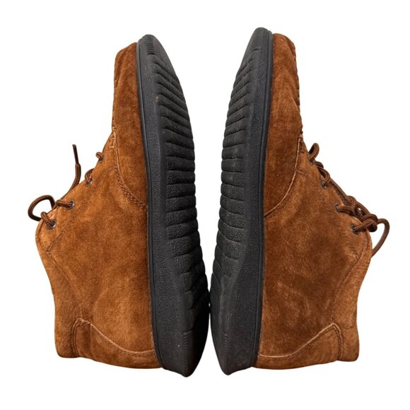 Faded Glory Cheyenne Brown Suede Leather Women’s Moc Toe Ankle Boots 8.5 - Picture 14 of 14